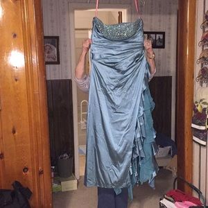 Strapless prom dress